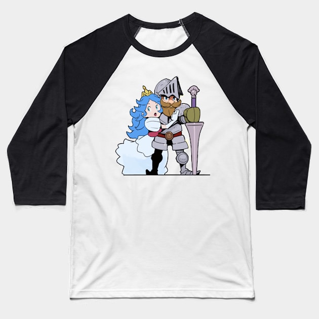 princess and knight Baseball T-Shirt by COOLKJS0